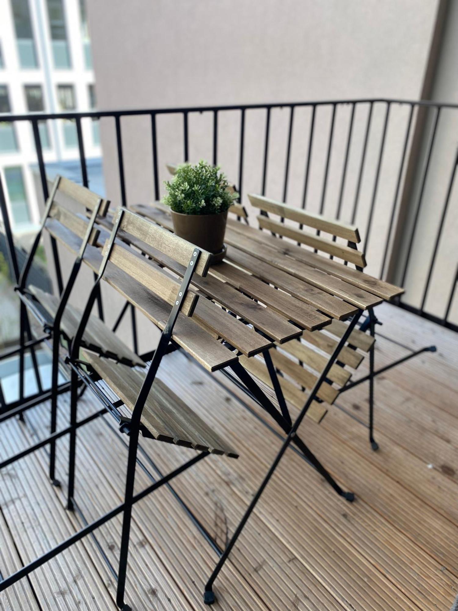 Eiwelhome - Stilvoll, Urban-Ruhig Schlafen, Bahnhofsnah, Balkon Erfurt Luaran gambar